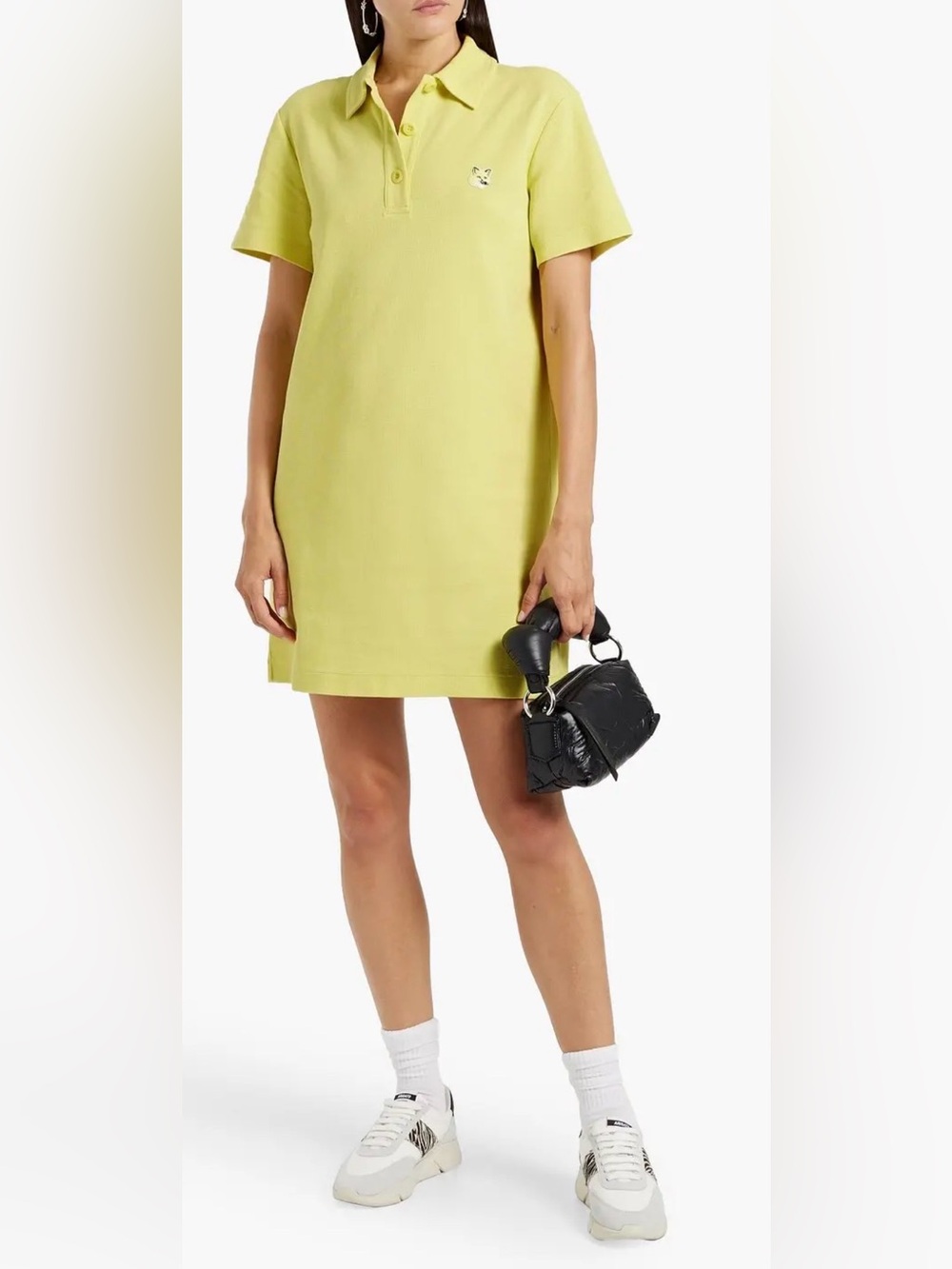$250 Maison Kitsuné Cotton Pique Mini Dress- S- NEW!
